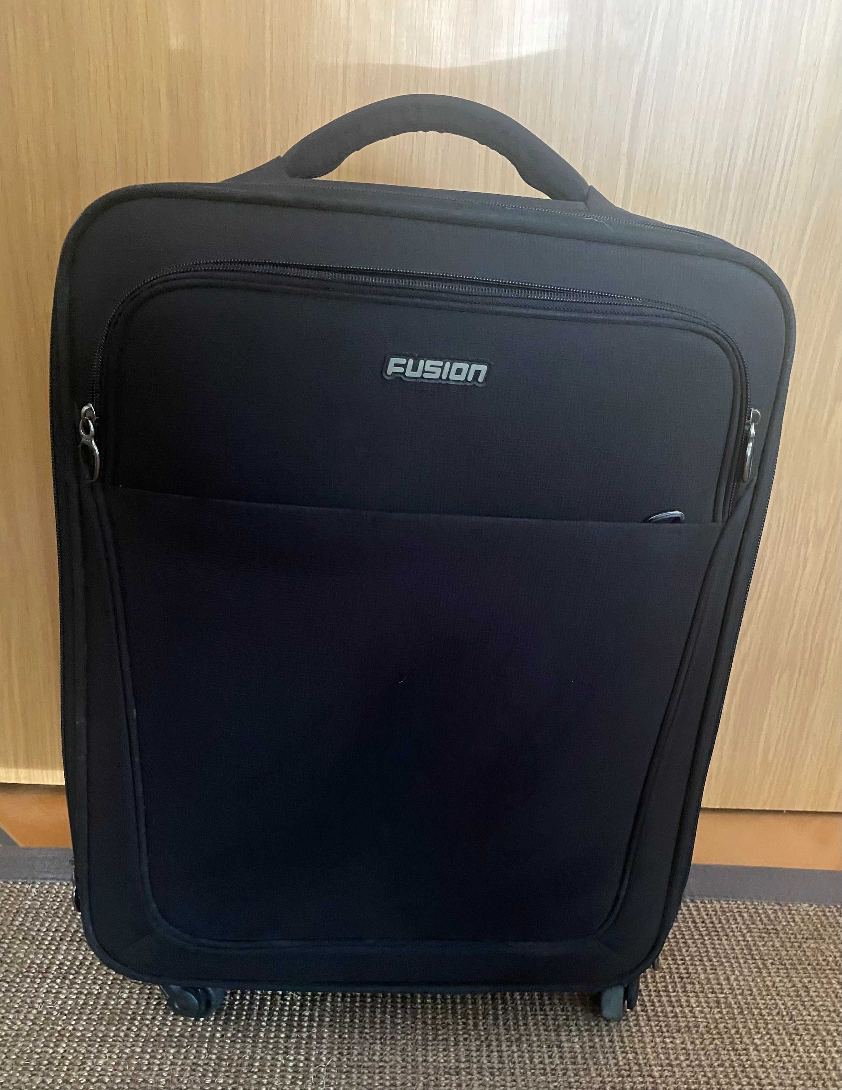 Black carry-on luggage bag