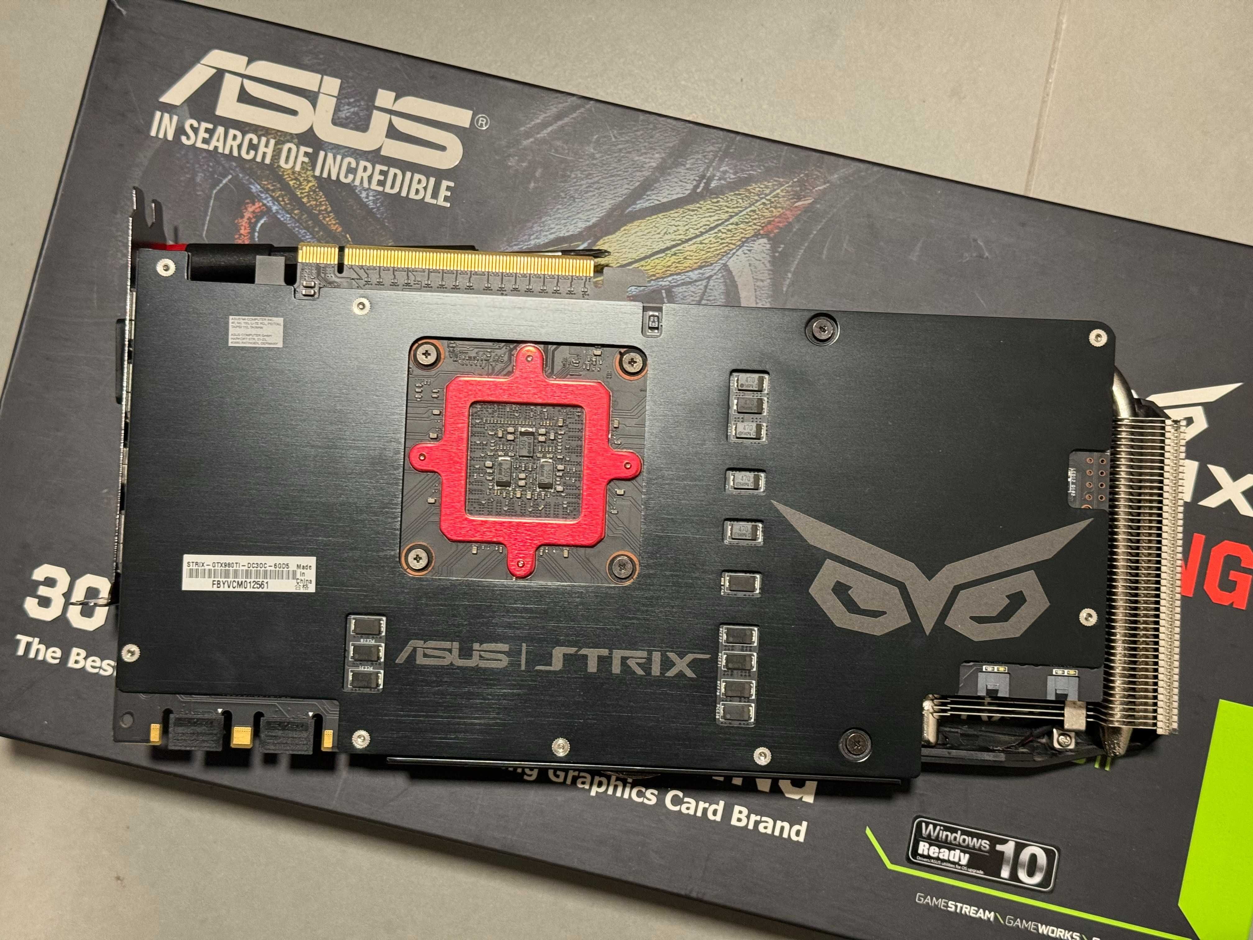 Placa Gráfica ASUS Strix Geforce GTX 980ti