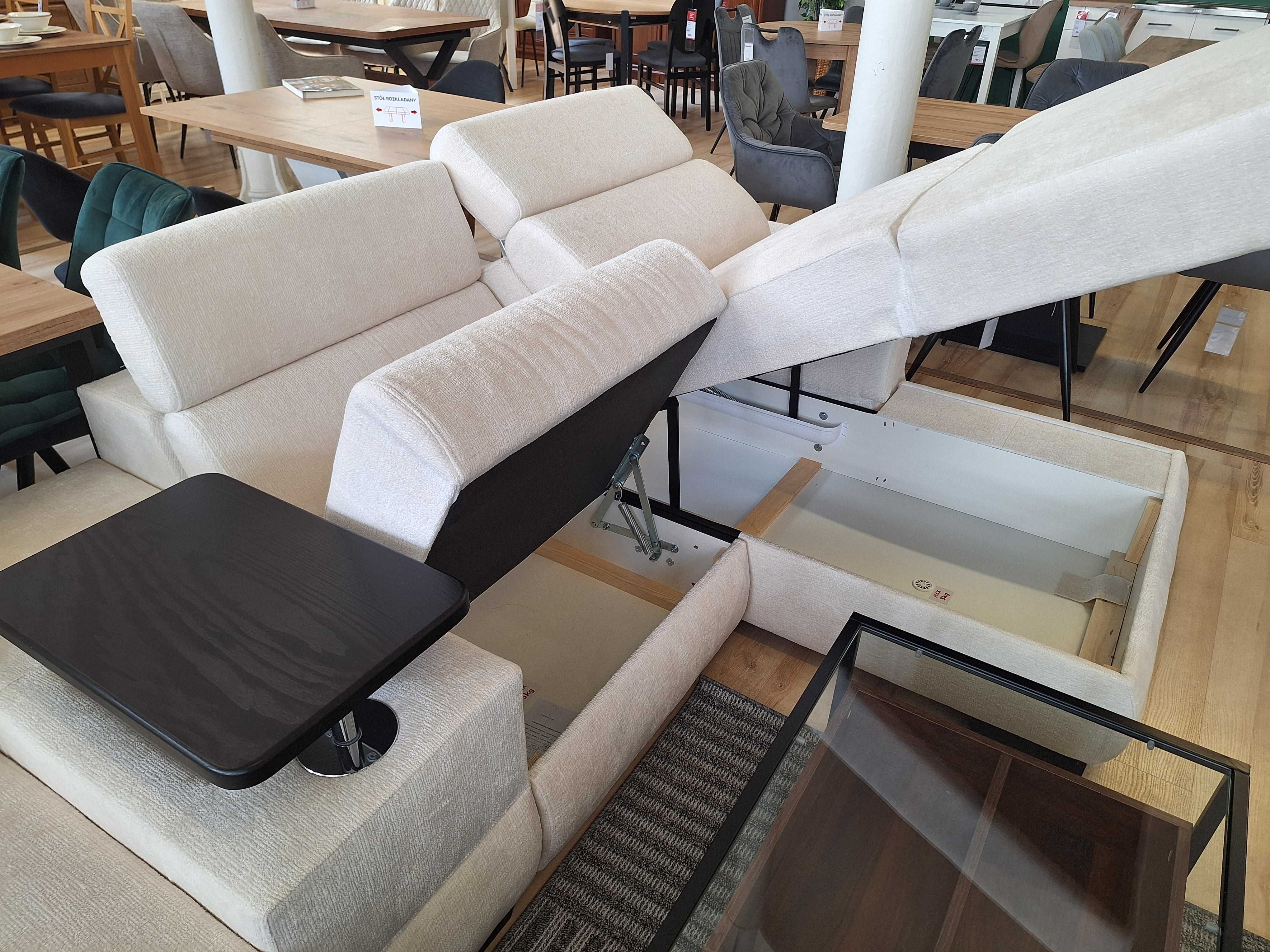 WYPRZEDAŻ! Narożnik Bolzano U (A2F-C-1-BAR-1S-LSR) luksus, komfort
