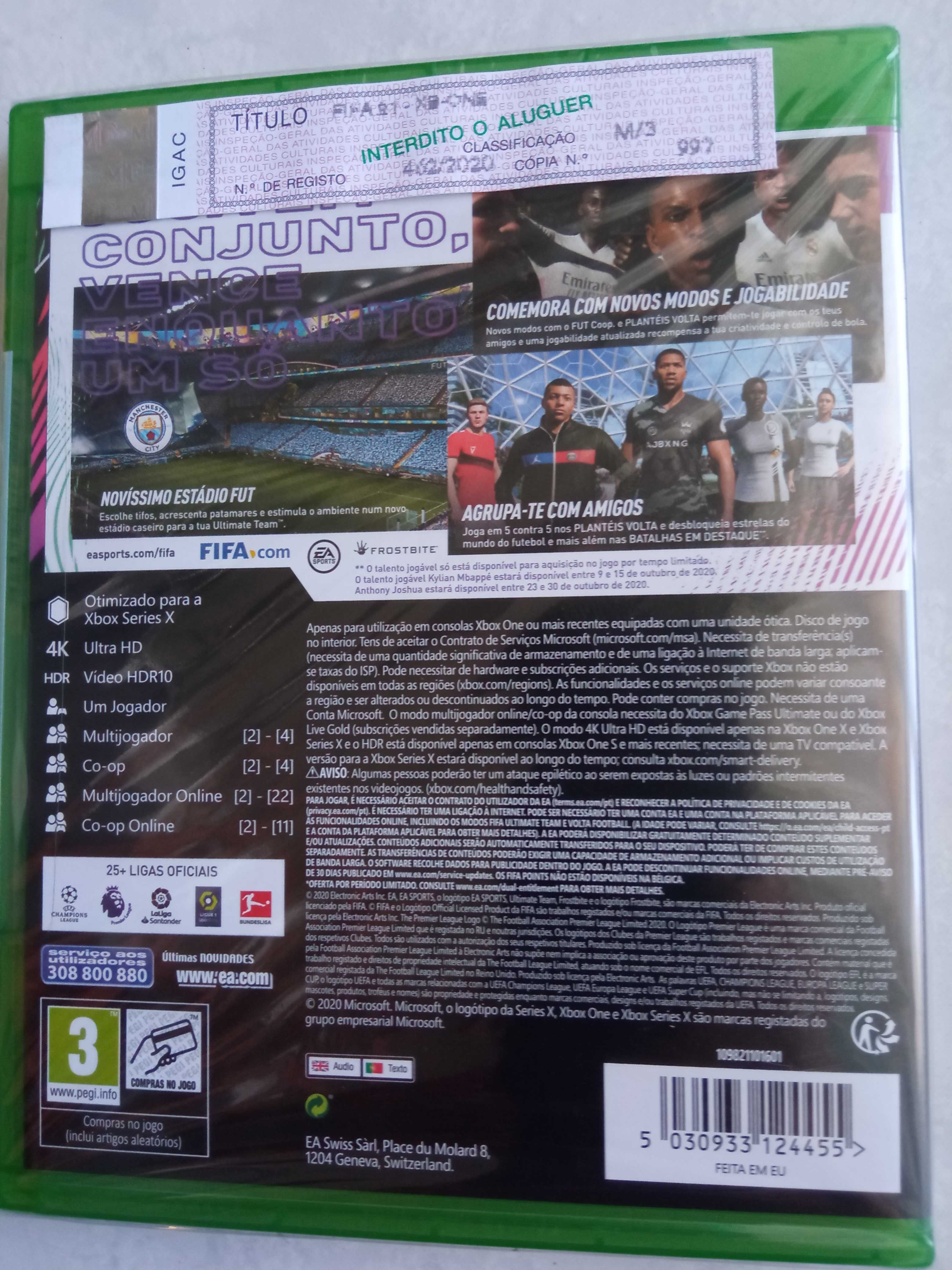 Jogo X-BOX ONE Fifa 2021