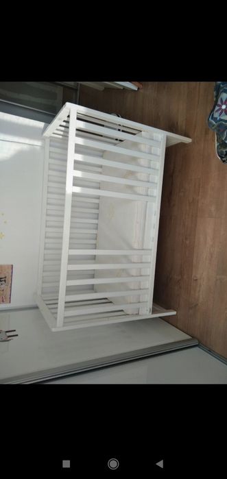 Łóżeczko wisad drewno plus materac vitmat