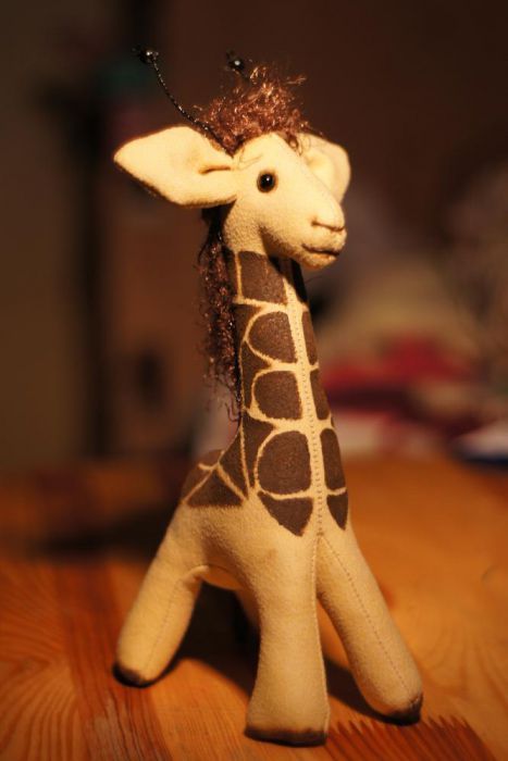 Жираф. Игрушка хэнд-мэйд, мягкая игрушка, ручная работа, детский мир