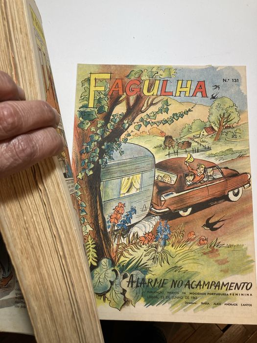 Colecção BD Fagulha do nº 1 ao nº 131 da Mocidade Portuguesa Feminina.