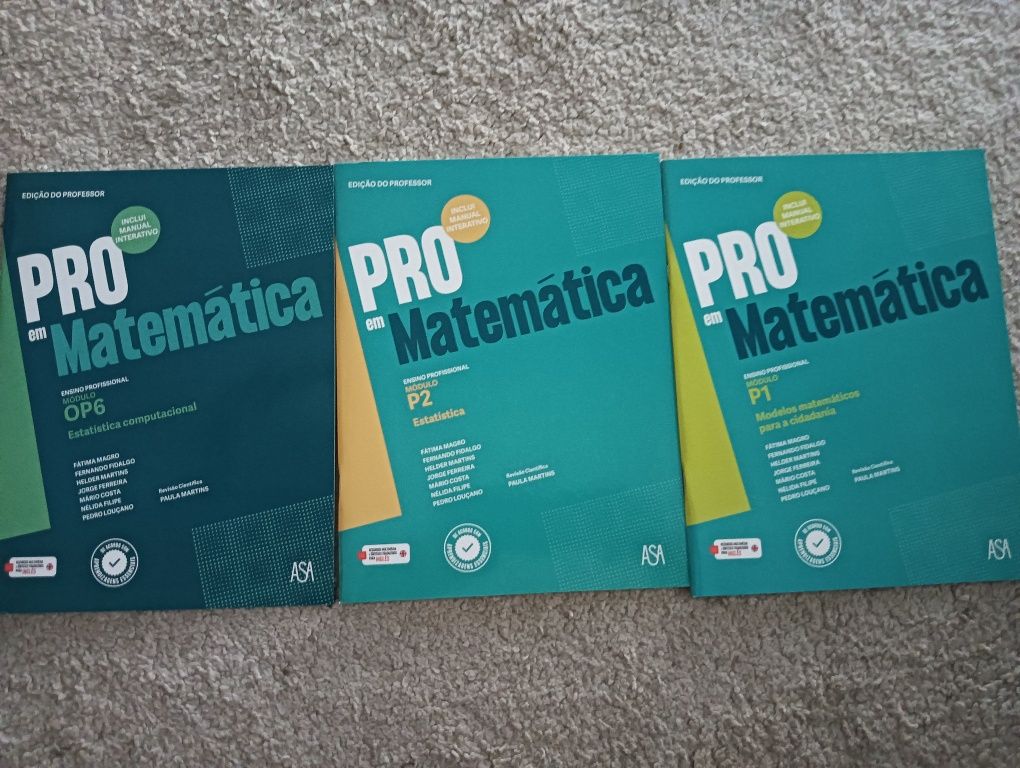 Pro em Matemática - Ens. profissional - ASA Módulos: P1 -P2  Novos!