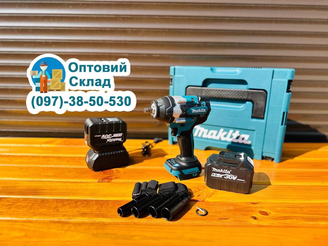 Акумуляторний Гайковерт 2/1 Makita DTW 800 Винтоверт безщітковий 36V9A