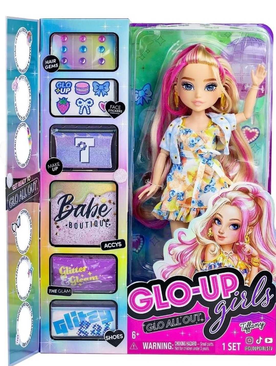 Модна лялька Glo-Up Girls 2сезон Тифани наклейки на лицо