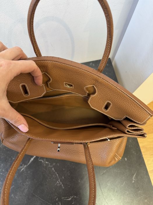 Сумка у стилі Гермес шкіра