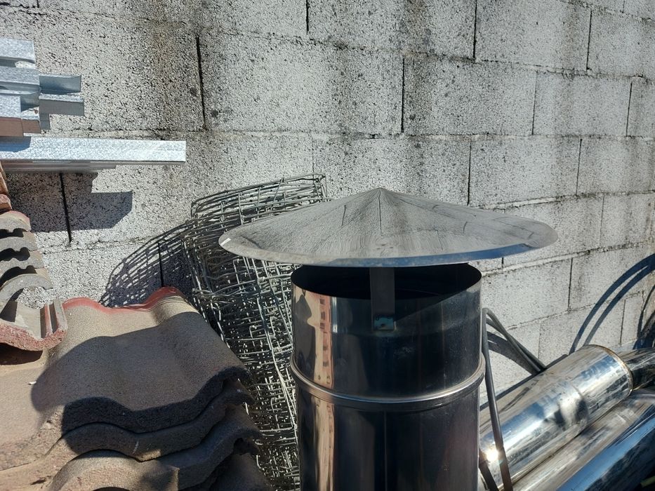 Tubos inox e chapéu