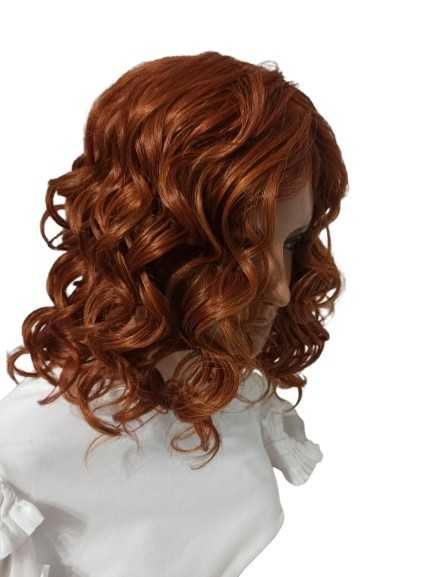 Topper falowany bez grzywki Midella w kolorze orange -Salon z perukami