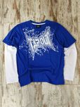 Продам лонгслів Tapout  web blue sk8 Y2K
