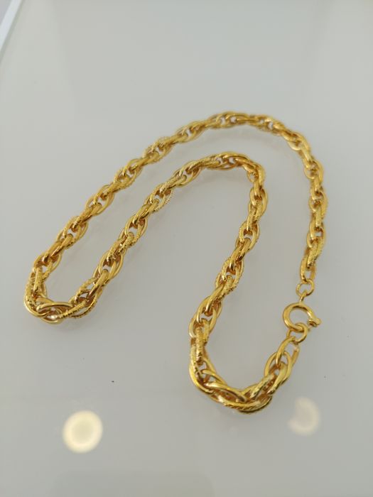 Fio dourado em prata 925