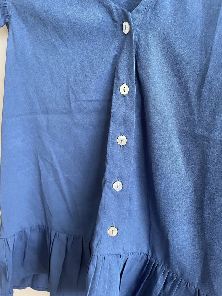 Top azul Tiffosi