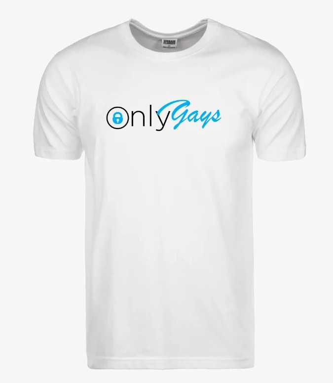 T-shirt śmieszna koszulka dowolny nadruk onlyfans onlygays only fans