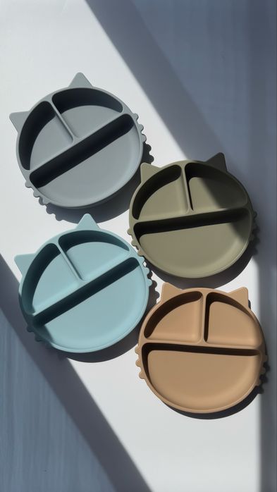 Силіконовий посуд, дитячий посуд, тарілочки, прикорм. ЗНИЖКА!