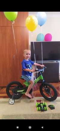 Дитячий легкий велосипед MARS-20 дюймів Чорно-зелений від 3 років