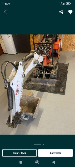 Mini giratória 800 kg - Gasóleo