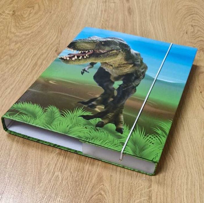 2 segregatory teczki dinozaury
