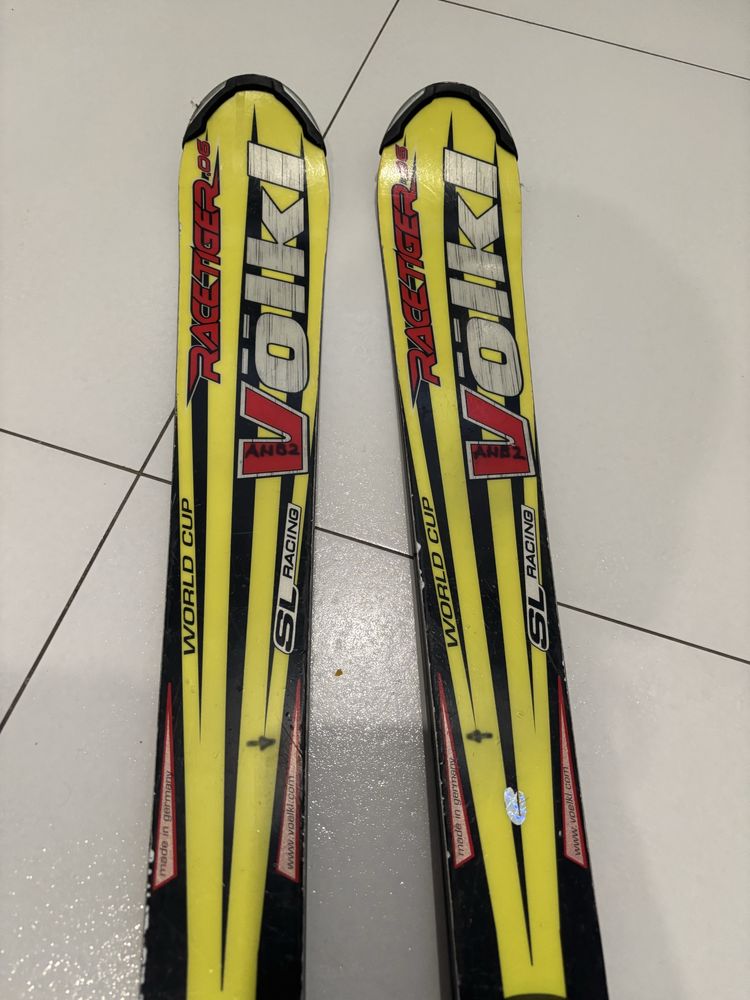 Narty VOLKL Racetiger SL Racing 150cm + płyta Marker Piston + wiązania