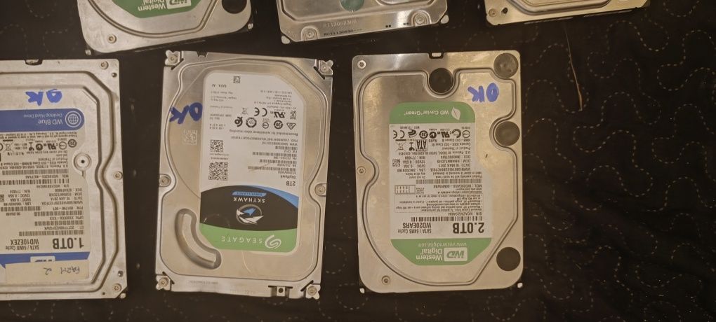 HDD 2TB, 1TB, 320gb