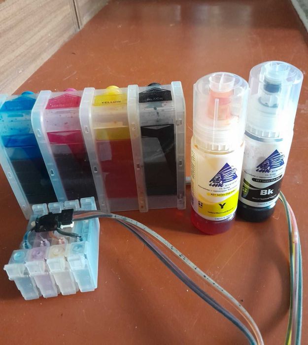Продам СНПЧ від принтера Epson xp-342. Заправлена свіжими чорнилами