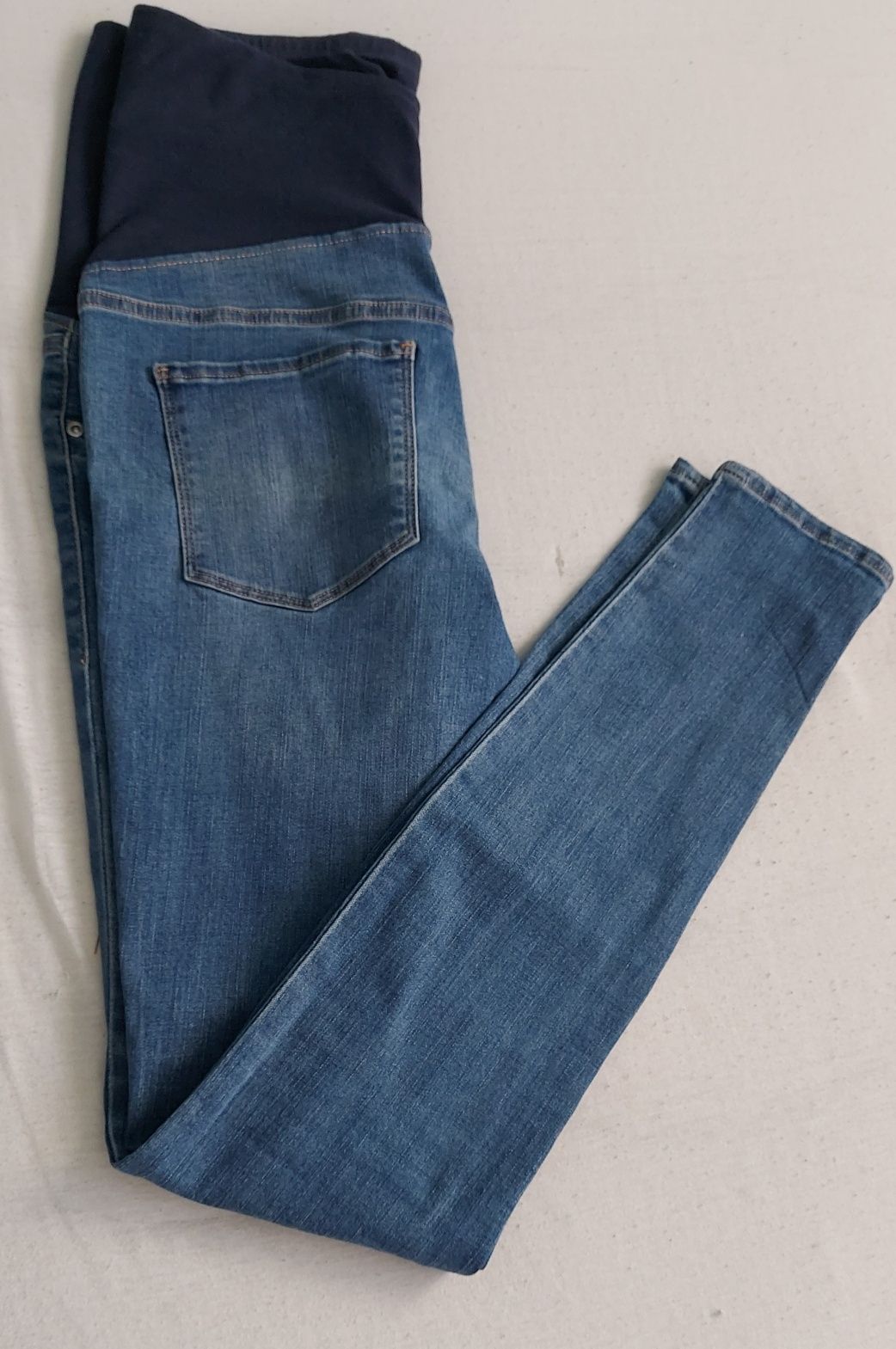 Spodnie ciążowe,  jeansy ciążowe hm h&m mama M 38