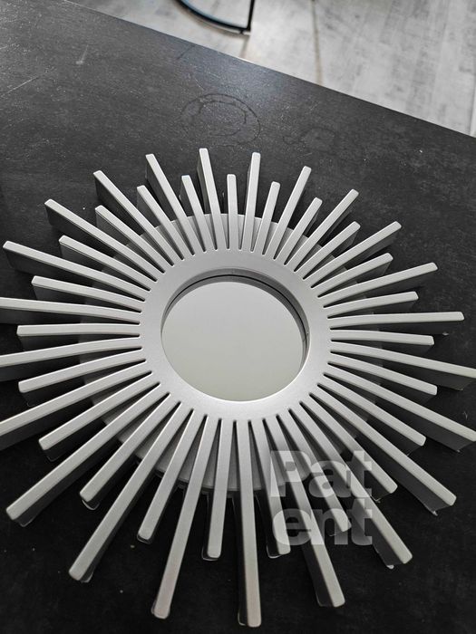 Lustra zestaw 3 luster w srebrnych ramkach do domu na ścianę dekoracja