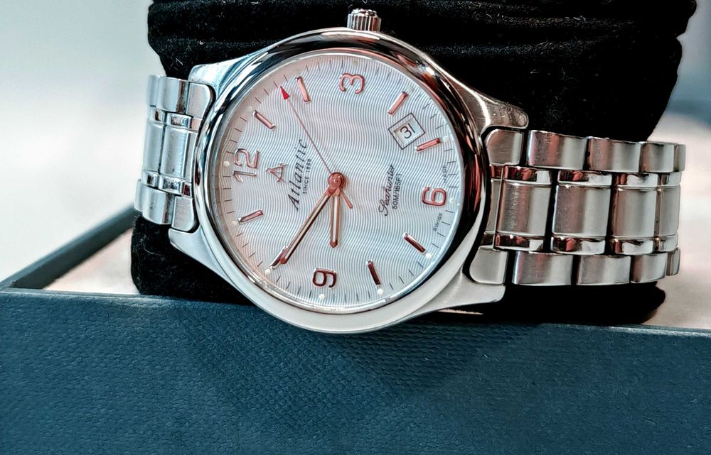 Zegarek Atlantic Seahunter Classic Sapphire ETA Szafir Data SWISS MADE