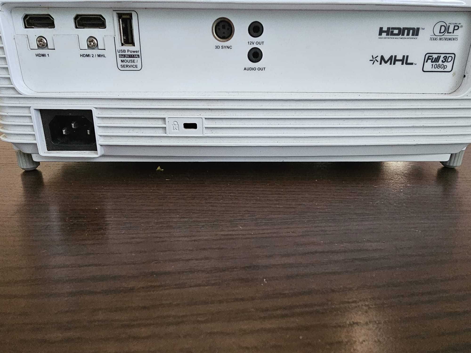 Projektor rzutnik OPTOMA HD27 + ekran elektryczny 2,2m x 2,2m
