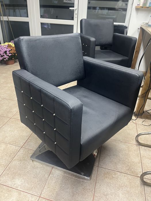 2x fotele fryzjerskie + myjnia lub bez