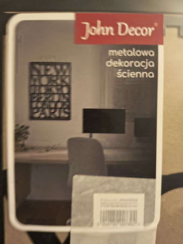 Obraz, dekoracja ścienna metalowa John Decor, miasta, loft, industrial