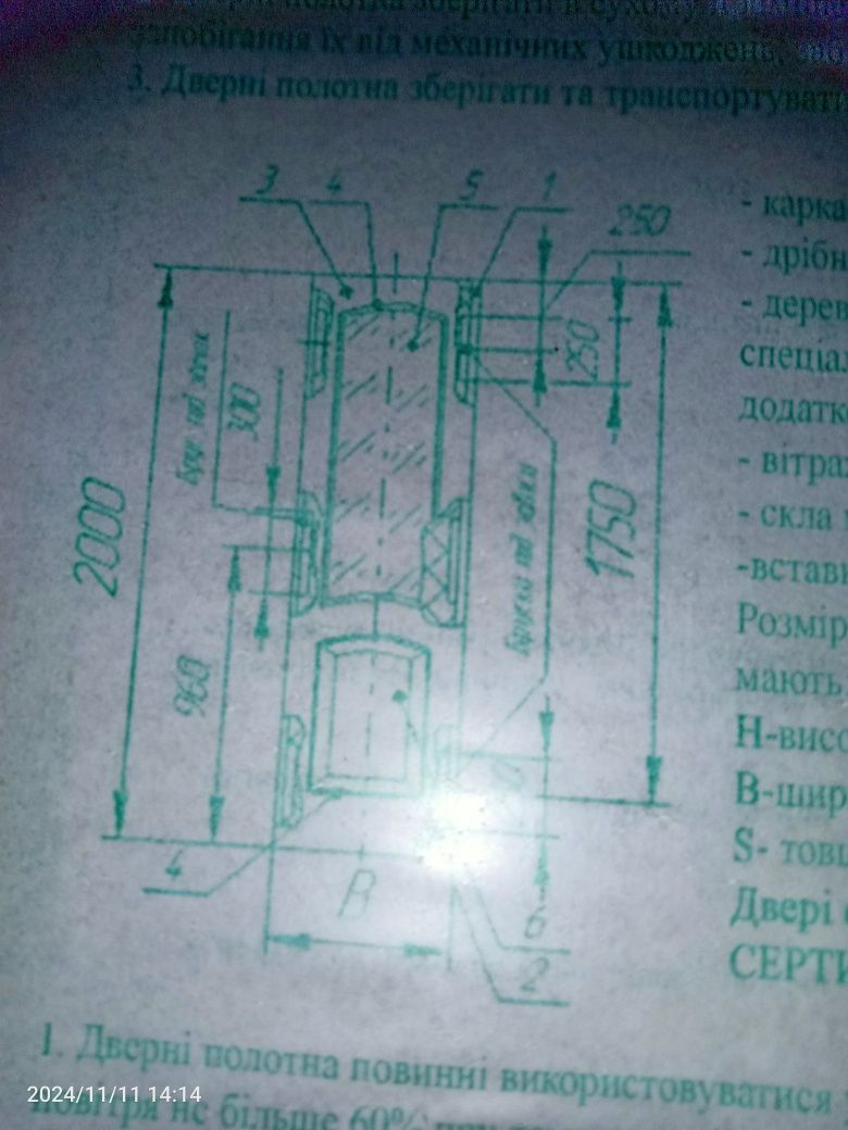 Продаю нове дверне полотно для приміщення .