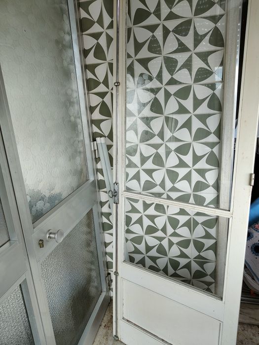 Porta de vidro antigo