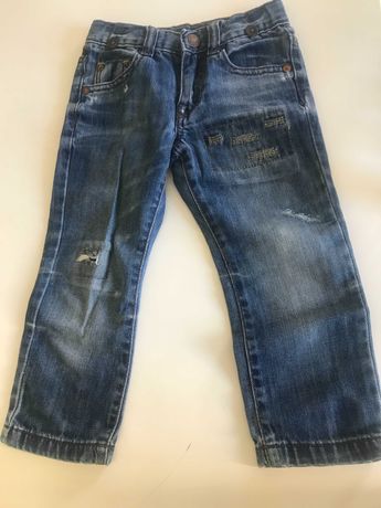 Niebieskie dżinsy dziecięce Zara 2-3 lata 98 cm