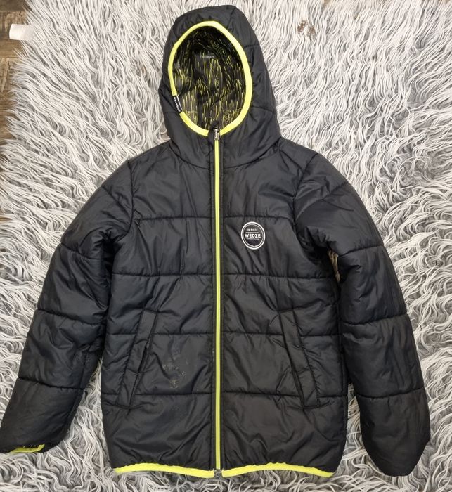 Kurtka 140 cieplejsza przejściówka dwustronna dla chłopca