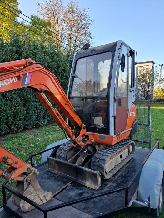 Minikoparka hitachi ex 15 plus przyczepka