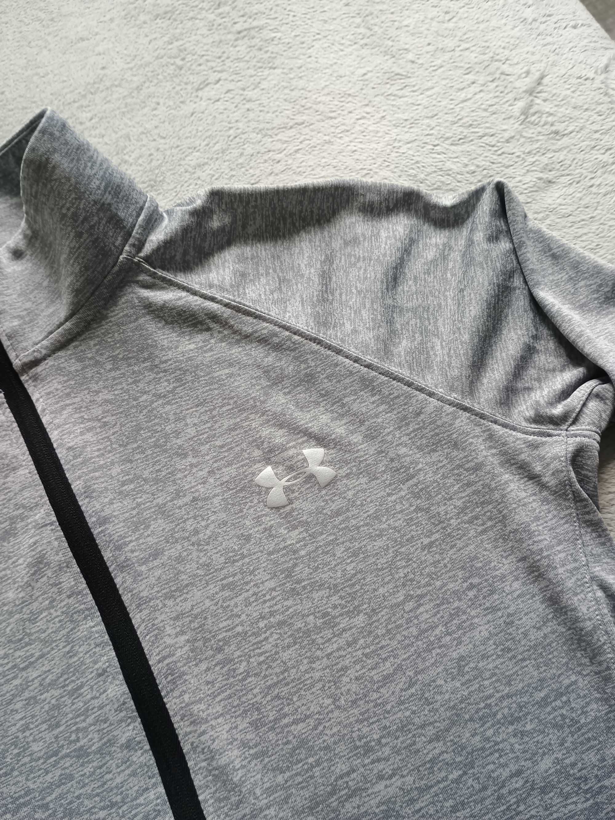 Damska bluza/bluzka treningowa Under Armour - rozmiar S, szara/siwa