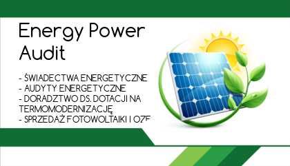 Świadectwa Energetyczne, Audyty energetyczne oraz Czyste powietrze