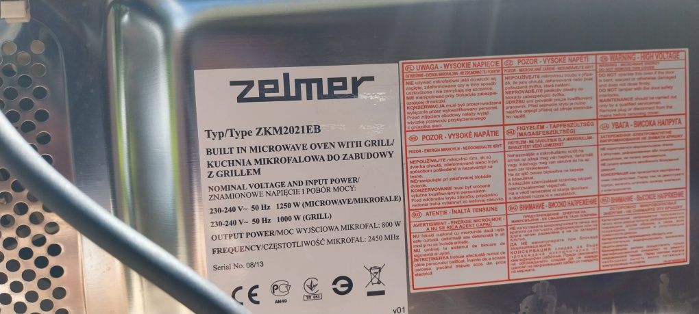 Kuchenka mikrofalowa zelmer zkm2021eb