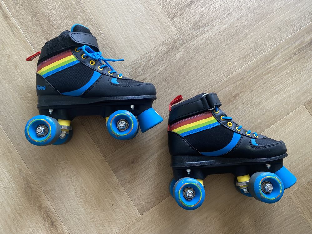 Wrotki Move Power Rainbow Jr rozmiar 33-34