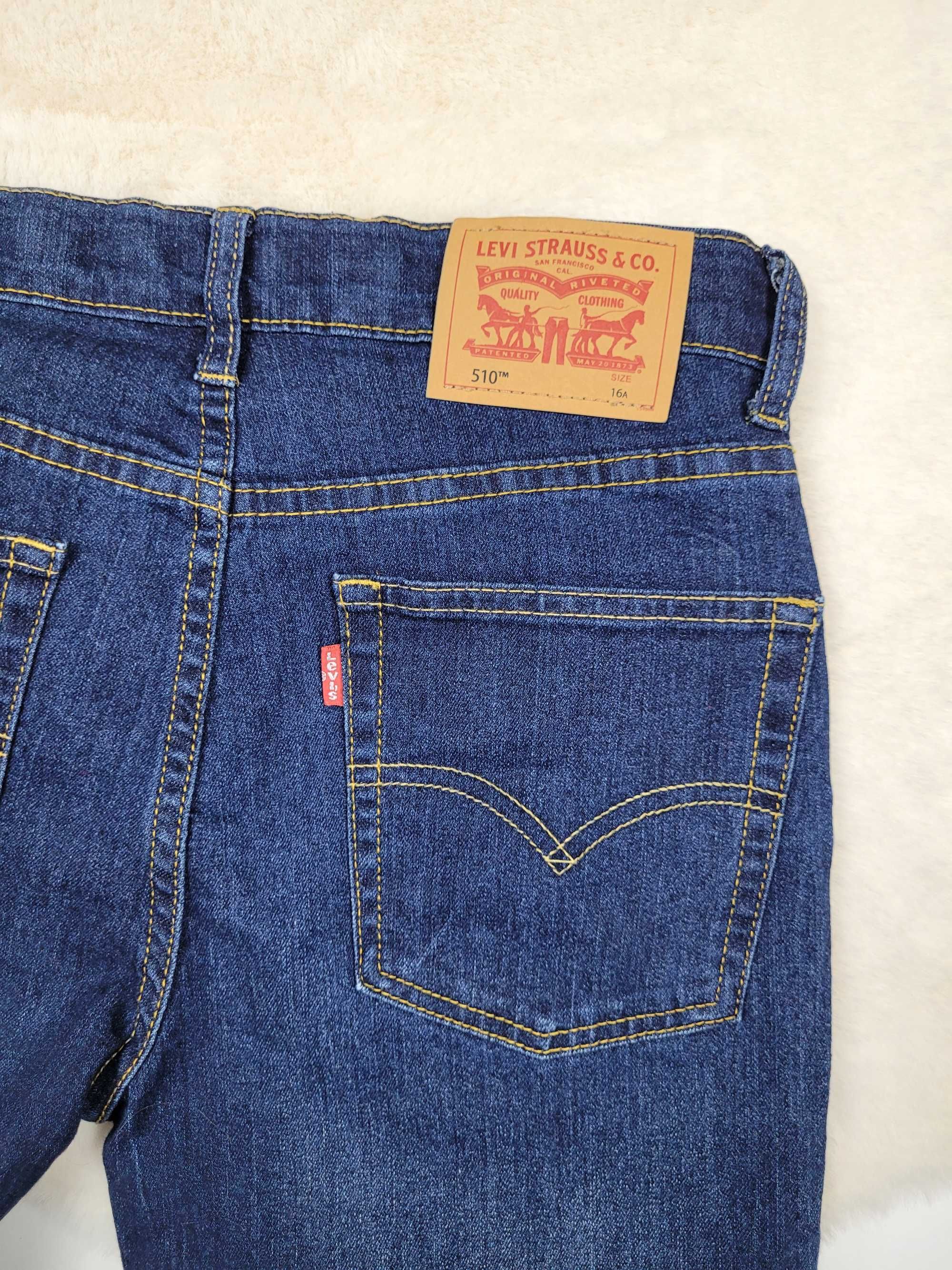 Spodnie damskie Levi's 510 skinny rurki slim fit bawełna jeansy denim