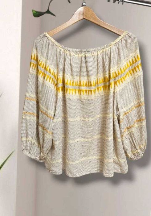 Блуза с вышивкой свободная в стиле оверсайз New Look