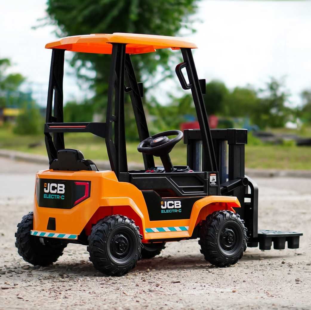 WÓZEK WIDŁOWY JCB Ciągnik Elektryczny Auto Akumulator Paleciak DZIECI