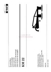 Katalog części kosiarka Deutz fahr KM 22