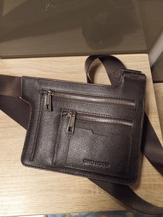 Saszetka męska  z naturalnej skóry