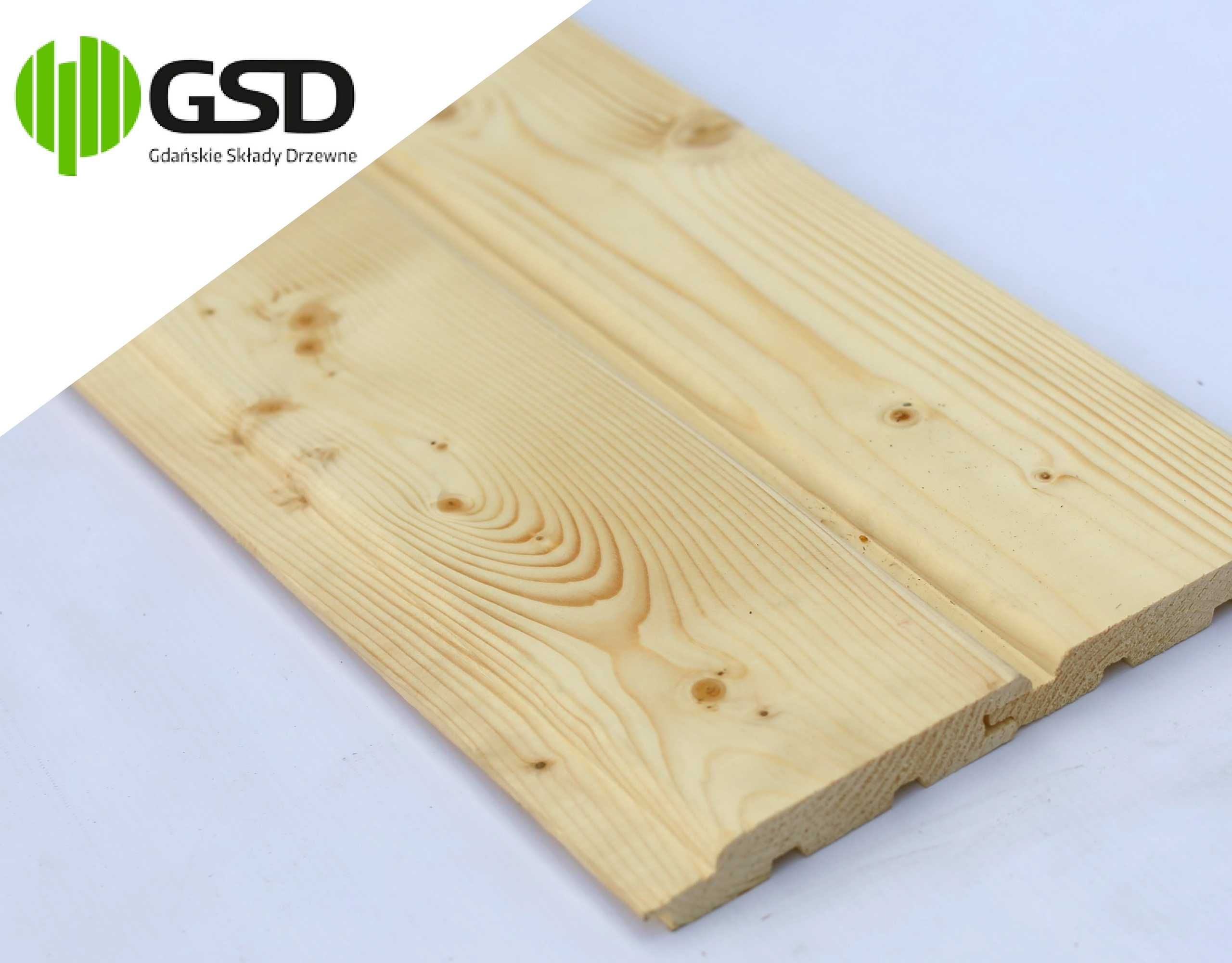 Deska elewacyjna/podbitka ŚWIERK SKANDYNAWSKI soft 14x121x4200 mm