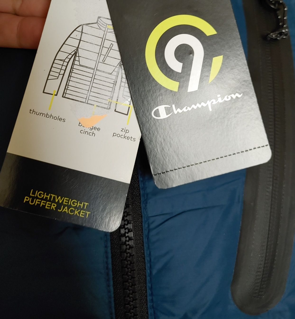 Пуховик куртка C9 Champion Puffer champion пух L, Jetson blue/ navy