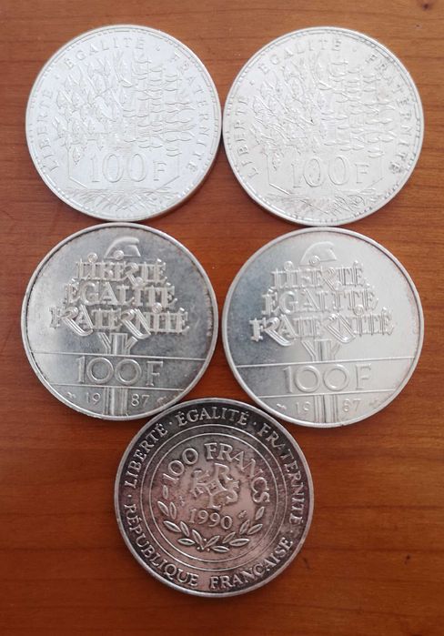 moedas prata 100 francos (#5)