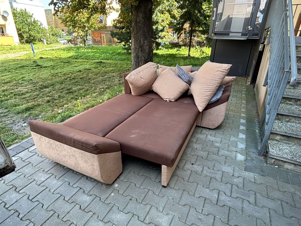 Narożnik w kolorze brązowym + transport za dodatkową opłatą