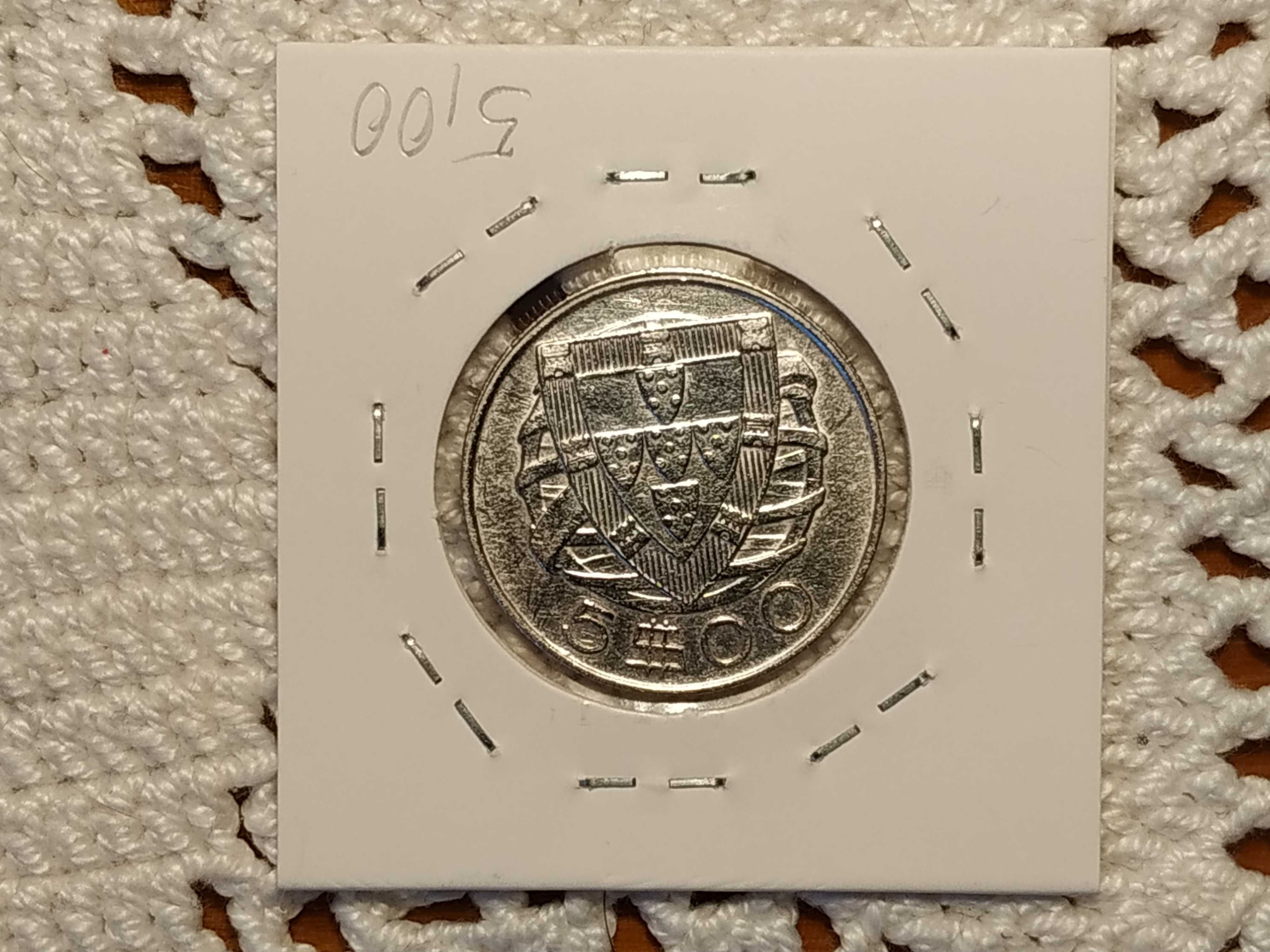 Portugal - moeda em prata de 5 escudos de 1947 (VF)