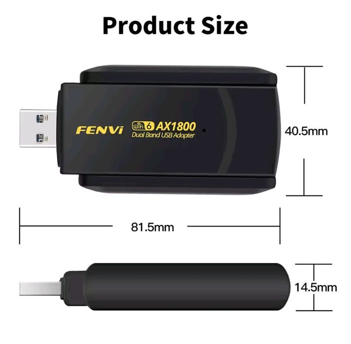 Wi-Fi адаптер Usb Fenvi AX1800 AX3000 1300M Usb 3.0 2,4\5 Ггц